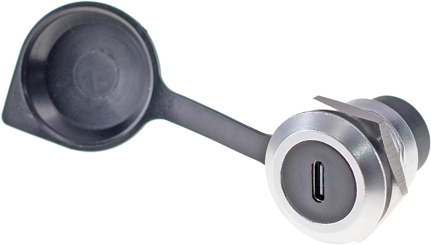 Detalle de HangTon USB C Female-to-Female Coupler: IP65 Waterproof Inline Connector
