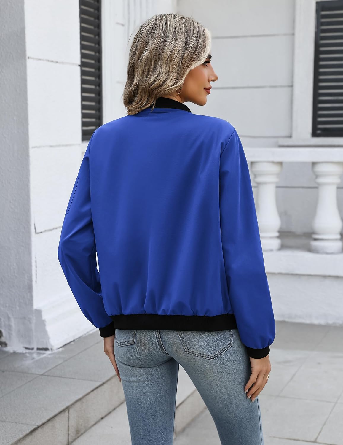 Detalle 2 de HOTOUCH Women's Bomber Jacket, Polyester