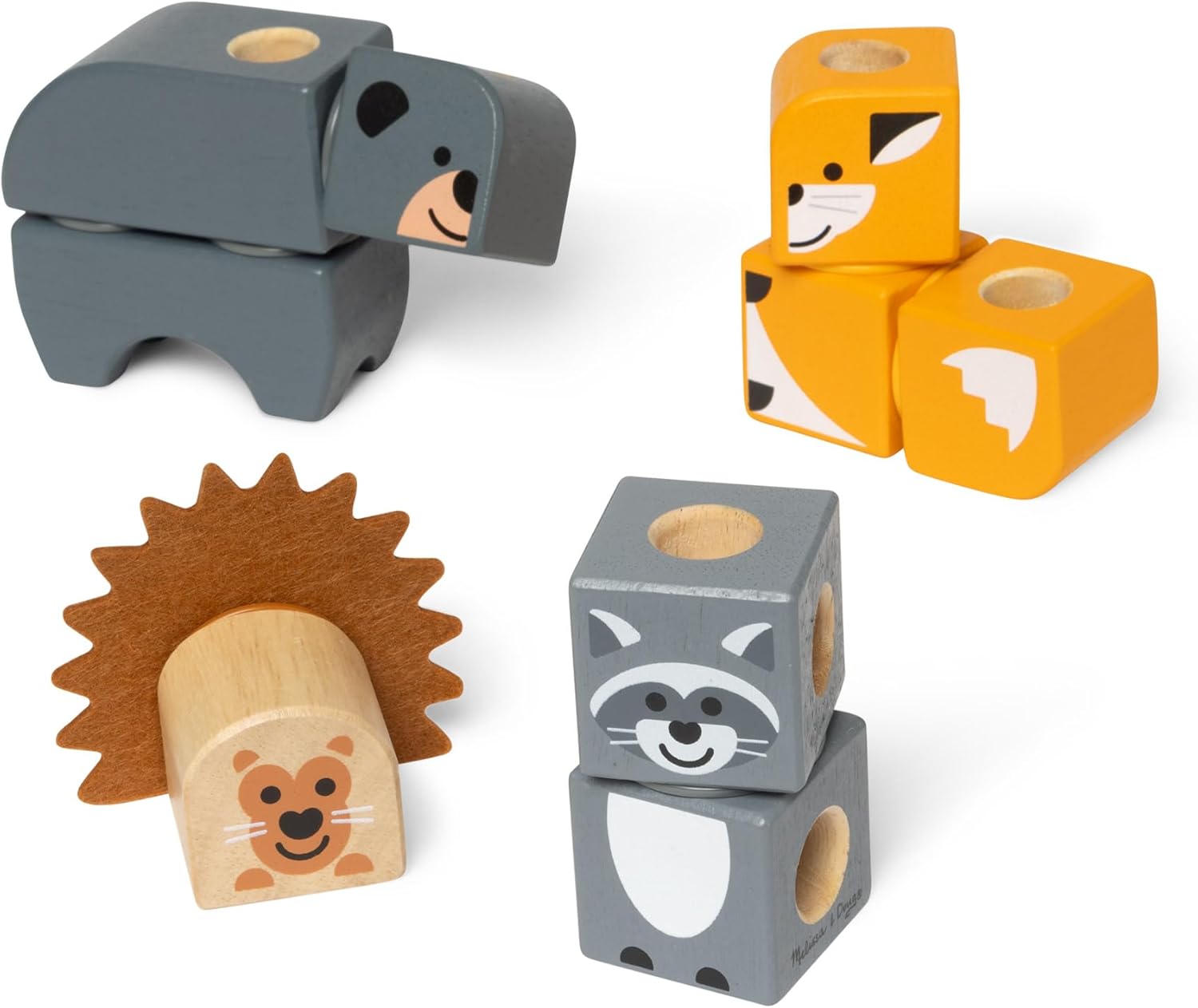 Melissa & Doug Blockables Wooden Blocks 2–7