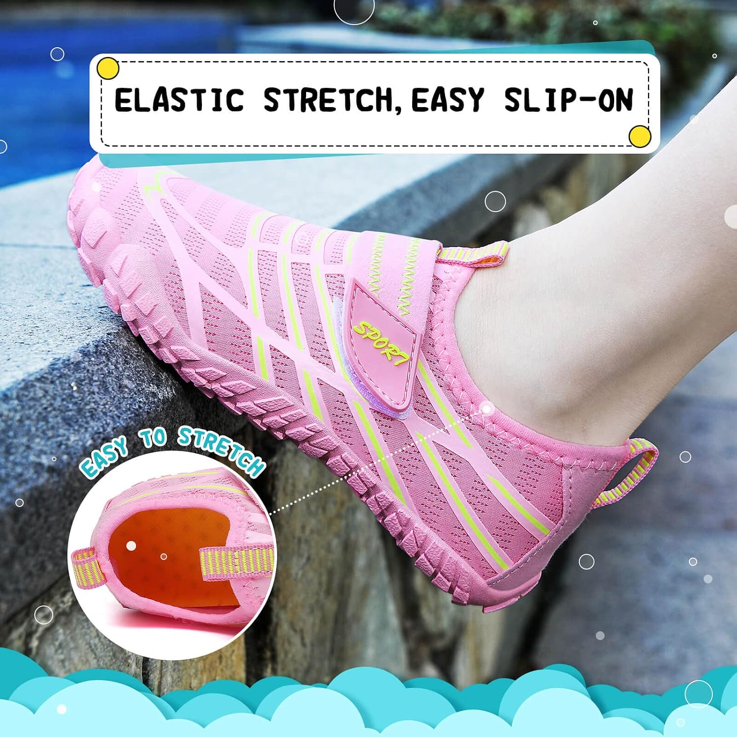 Thumbnail 3 de Water Shoes for Kids: All-Round Aqua Trainers for Beach, Pool and Outdoor Fun