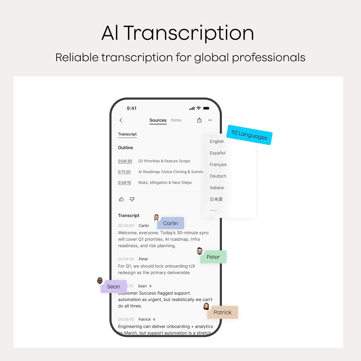 Detalle 2 de Plaud Note AI Voice Recorder with Case – 64GB, 112 Languages, AI Transcription & Summarisation