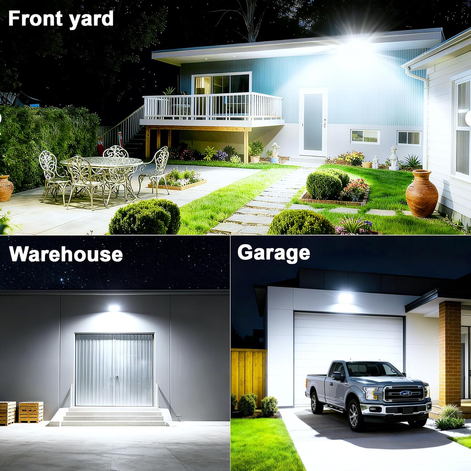 Detalle de OUSIDE Projecteur LED Extérieur 50W – 6500 K, 5000 lm, IP66, Aluminium Robuste