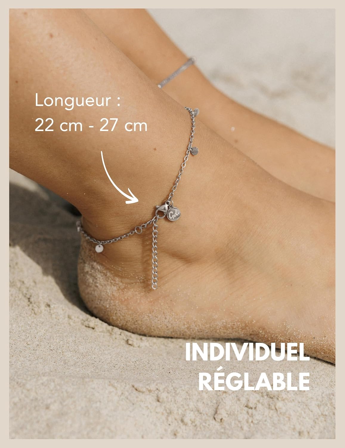 Detalle 2 de GD GOOD.designs Bracelet de cheville 22–27 cm