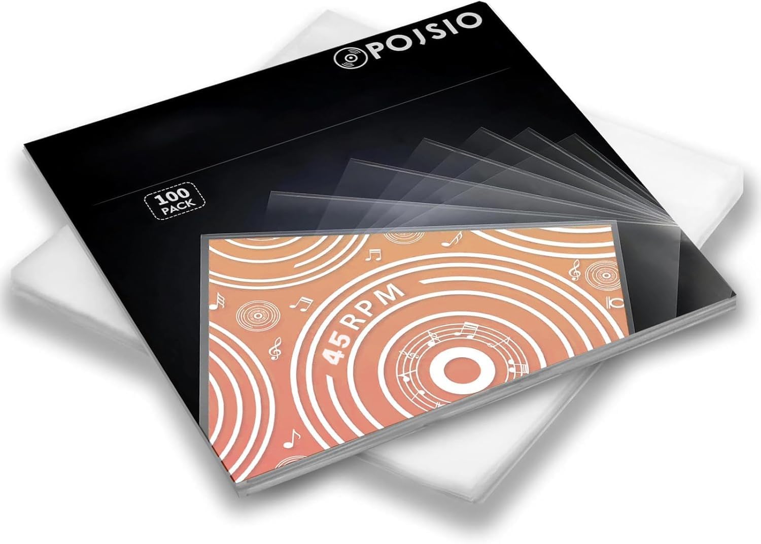 Thumbnail 6 de POJSIO 12 Zoll LP Schallplattenhüllen – 25 Stück Außenhüllen aus Polypropylen (32,5 x 32,5 cm, 3 Mil) für Single & Doppel LPs