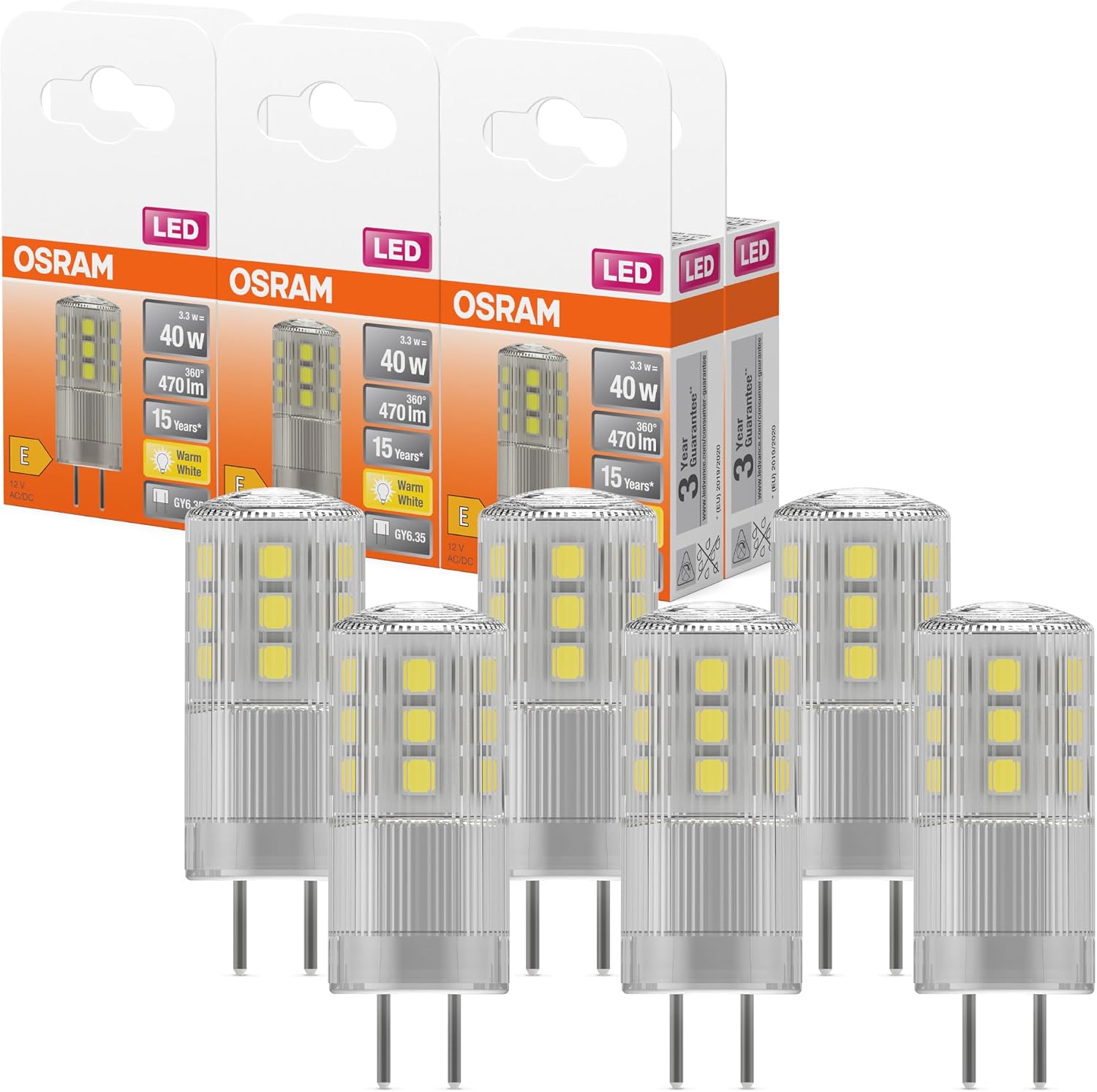 Thumbnail 6 de Osram Star PIN LED-Lampe für G9-Sockel, 5er Pack, warmweiß 2700K, 320 Lumen, nicht dimmbar