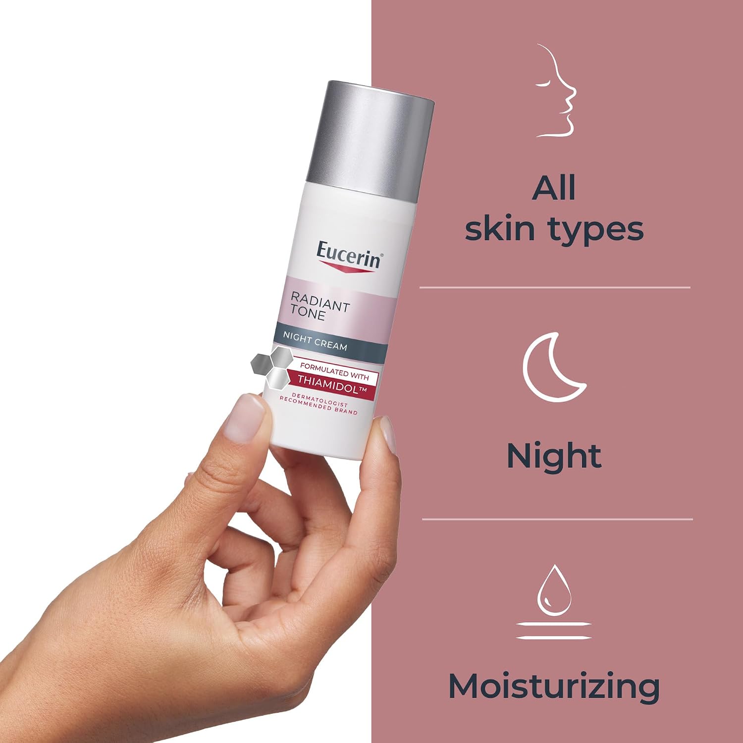 Detalle de Eucerin Radiant Tone Night Cream with Thiamidol (Dark Spot Corrector) 1.7 oz