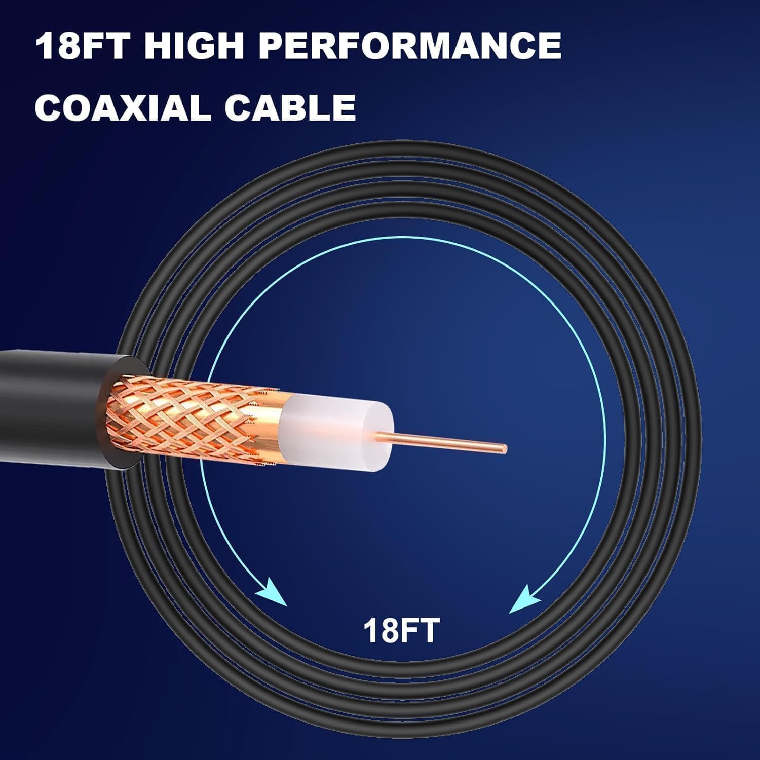 Thumbnail 4 de Lyrwihn TV Antenna Indoor 18ft cable