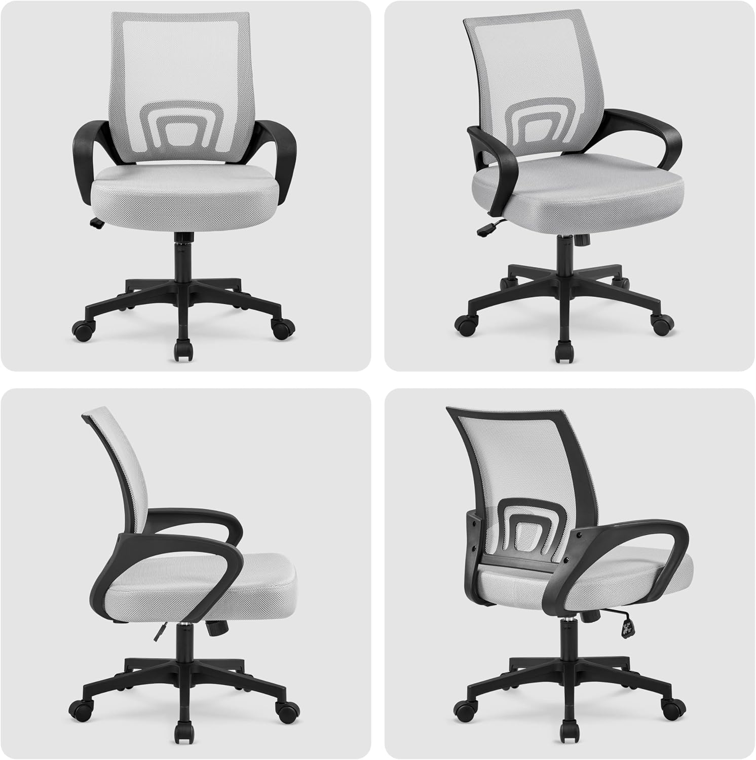 Thumbnail 3 de Yaheetech Silla Escritorio Malla Ergonómica 136 kg