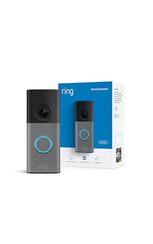 Detalle de Ring Wired Doorbell 2K (newest model) with Retinal 2K, 6x Enhanced Zoom, and Two-Way Talk