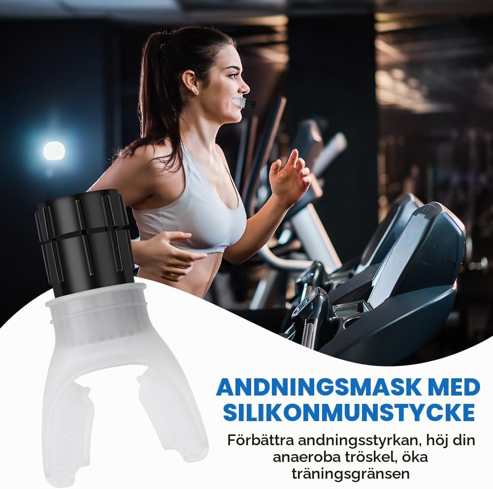 Detalle de ACWOO andningstränare för djupandning med justerbart motstånd
