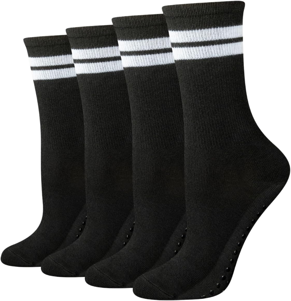 Thumbnail 4 de Amazon Essentials Women’s Non-Slip Pilates Crew Socks with Grips (4 pairs)