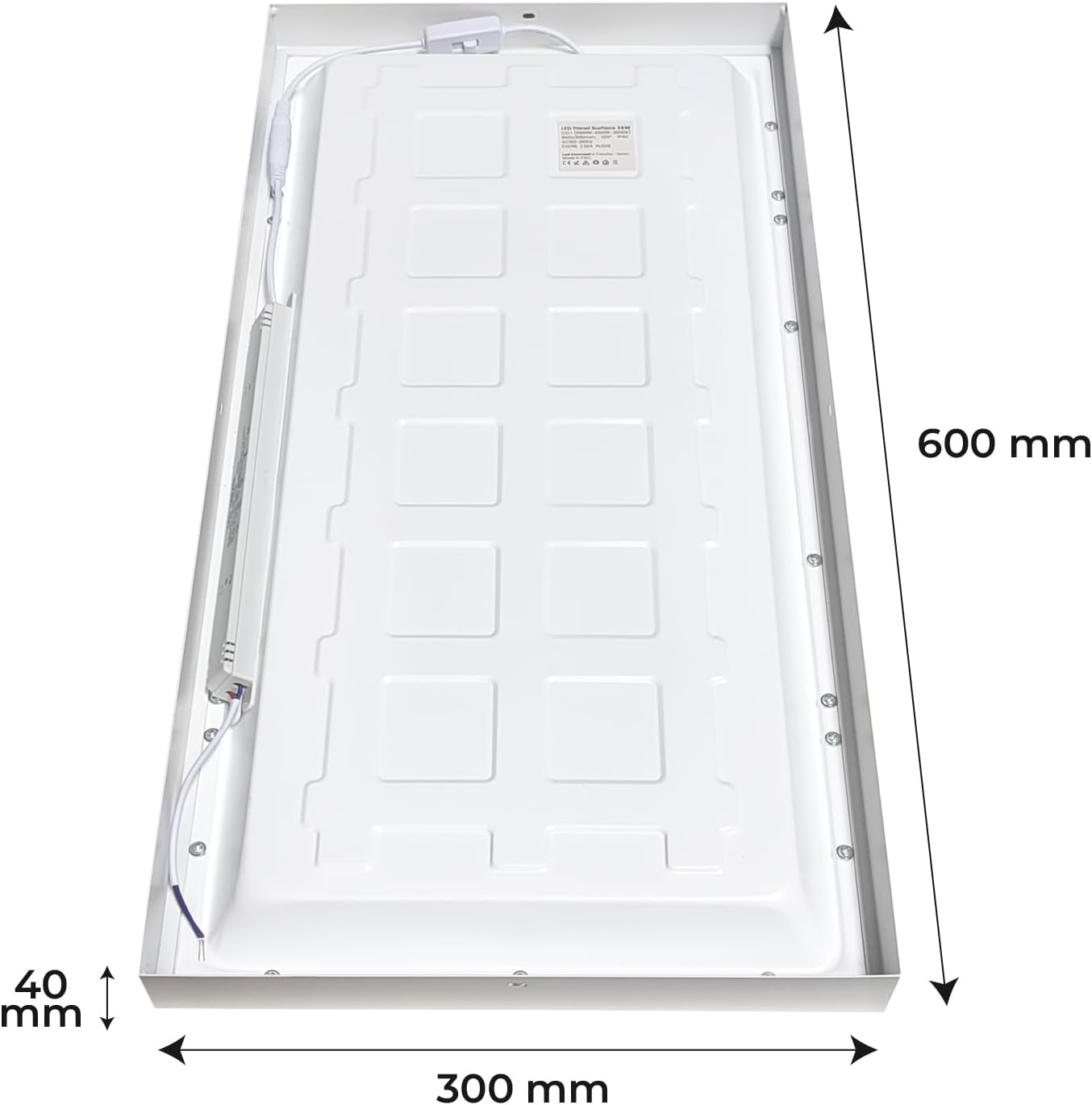 Detalle 1 de LED ATOMANT panel sufitowy LED 60 × 30 cm, 36 W, CCT, 4000 lm