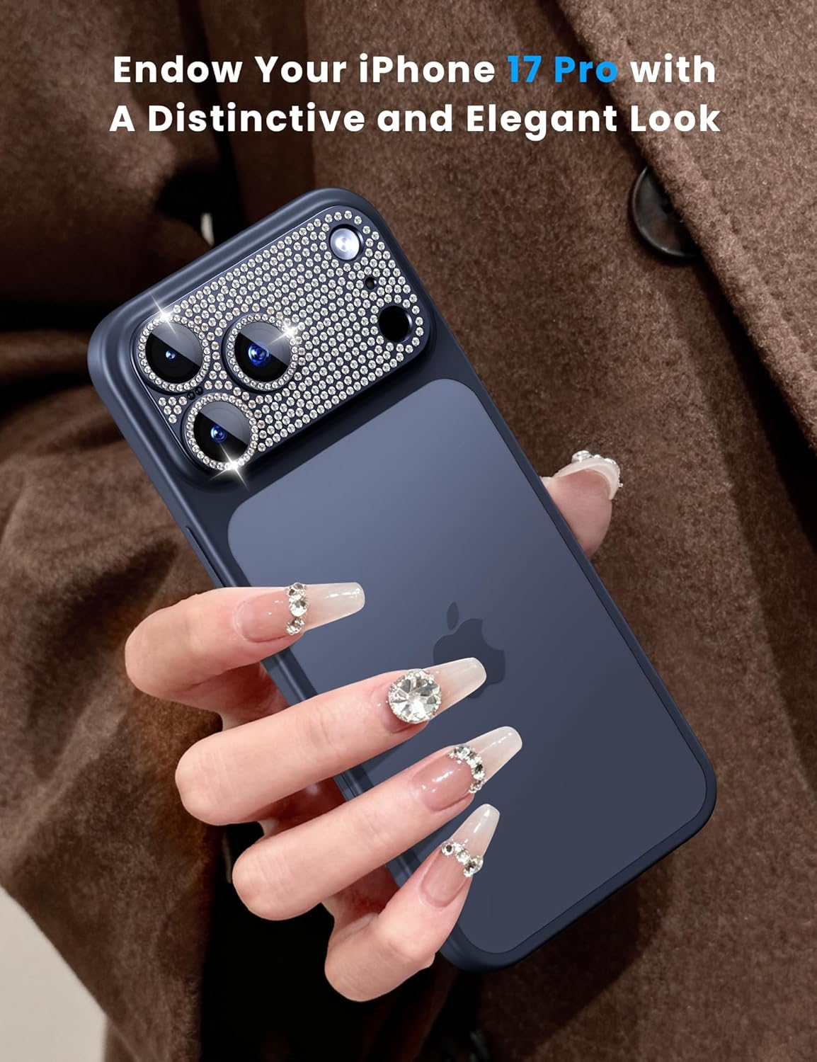 Thumbnail 6 de Hoerrye iPhone 17 Pro Max Camera Lens Protector (Bling Blue) – 9H+ tempered glass with AR anti-reflective film