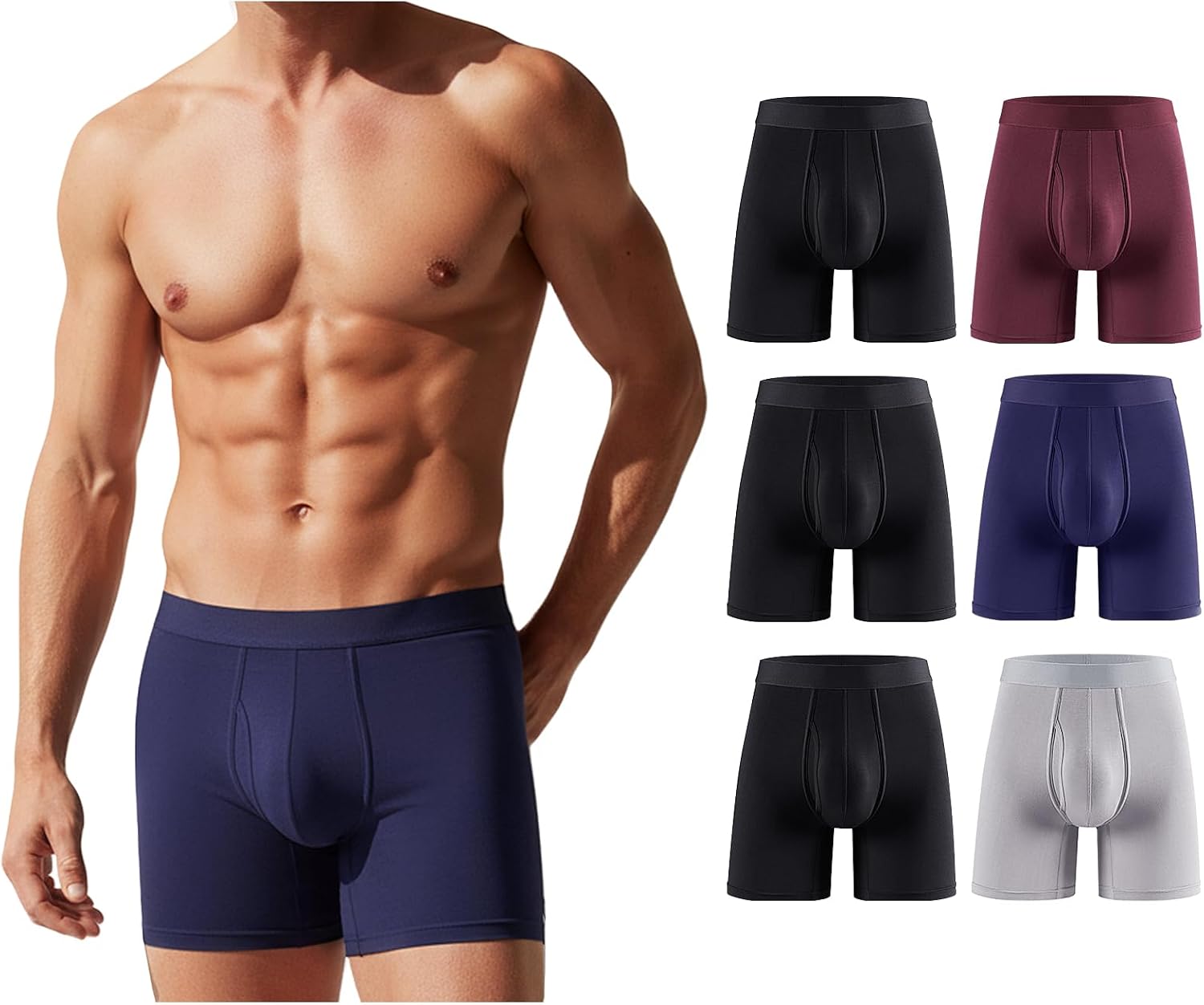 Detalle de PUTUO Calzoncillos Largos bambú hombre