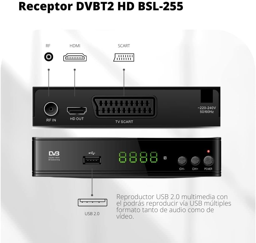 Thumbnail 2 de BSL-255 DVBT2 Receiver 1080P