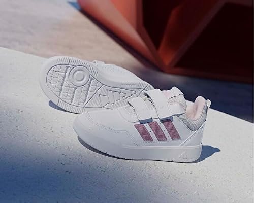 Detalle de adidas Tensaur Sport 3.0, chaussures enfant à scratch, blanc, rose et gris