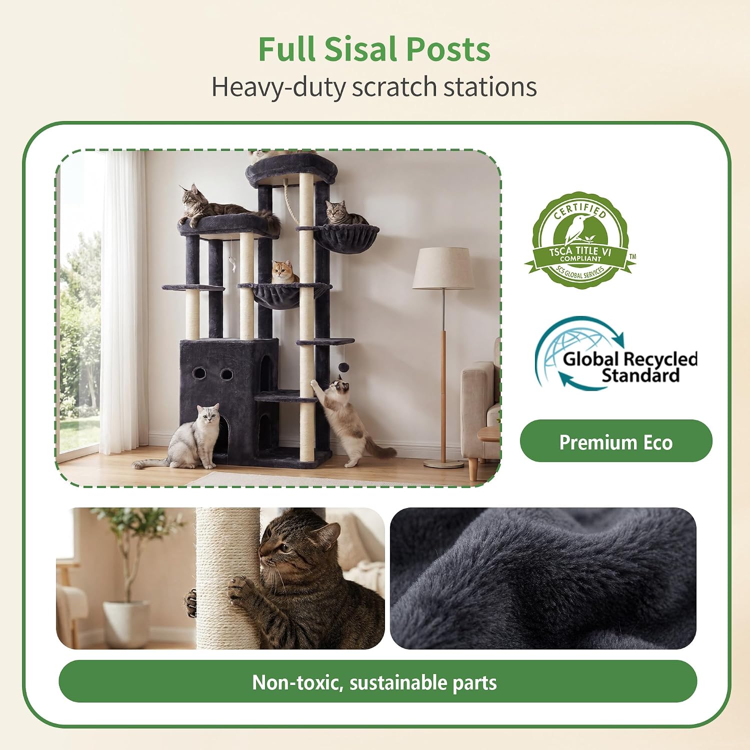 Thumbnail 4 de Heybly Cat Tree HCT065G