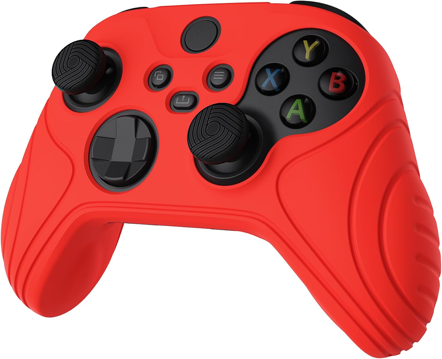 Detalle de eXtremeRate PlayVital Samurai Edition Passion Red Anti-slip Silicone Grip for Xbox Series S/X Controller