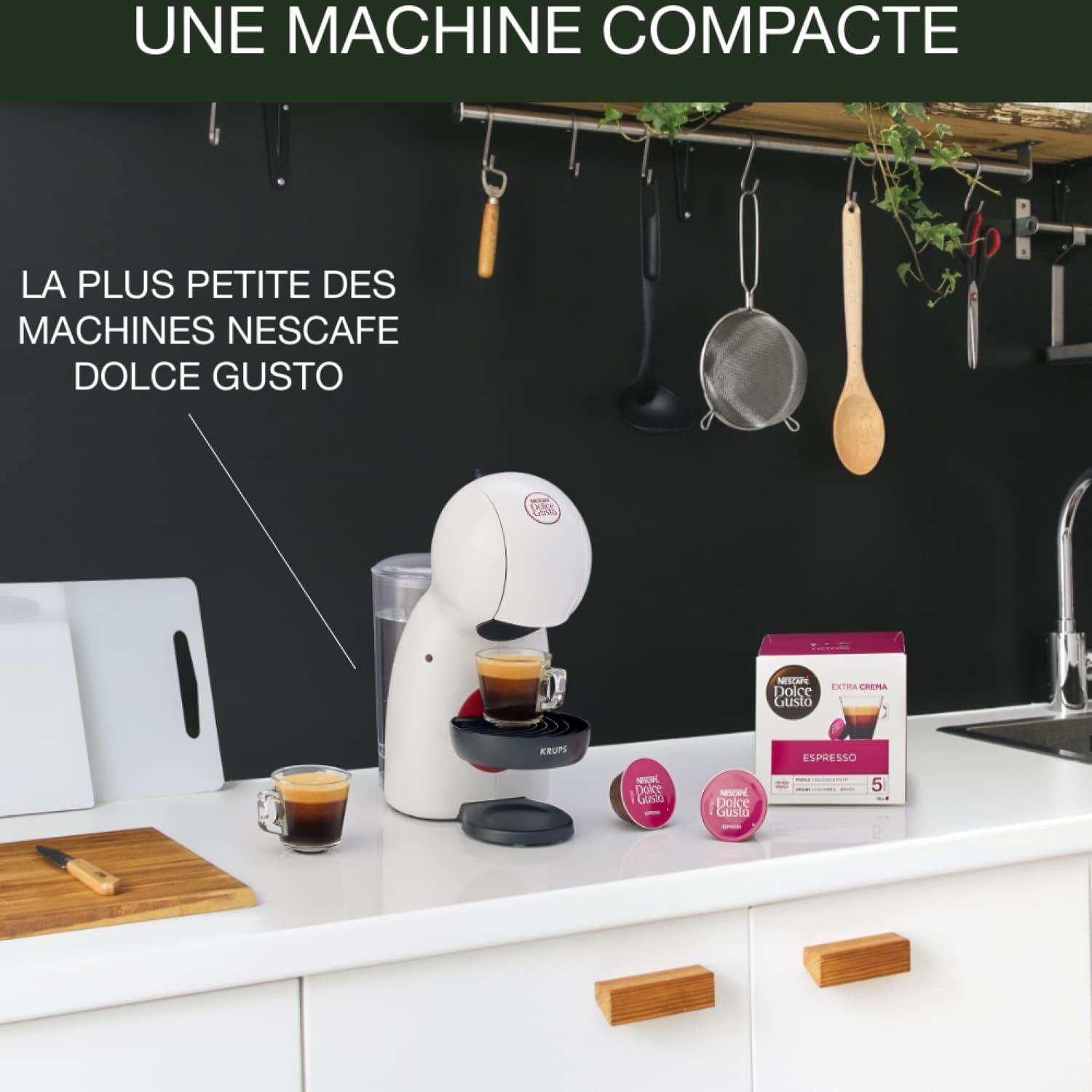 Thumbnail 6 de Nescafé Dolce Gusto Piccolo XS : Machine à café compacte 15 bars, Blanc/Rouge