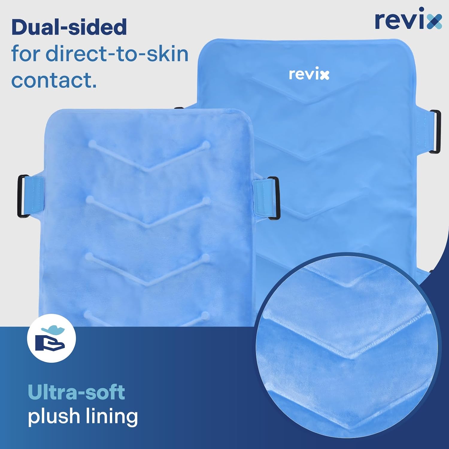 Detalle 2 de REVIX REX119 XXL Full Back Ice Pack Wrap, Flexible 13 x 21-Inch Gel Pack