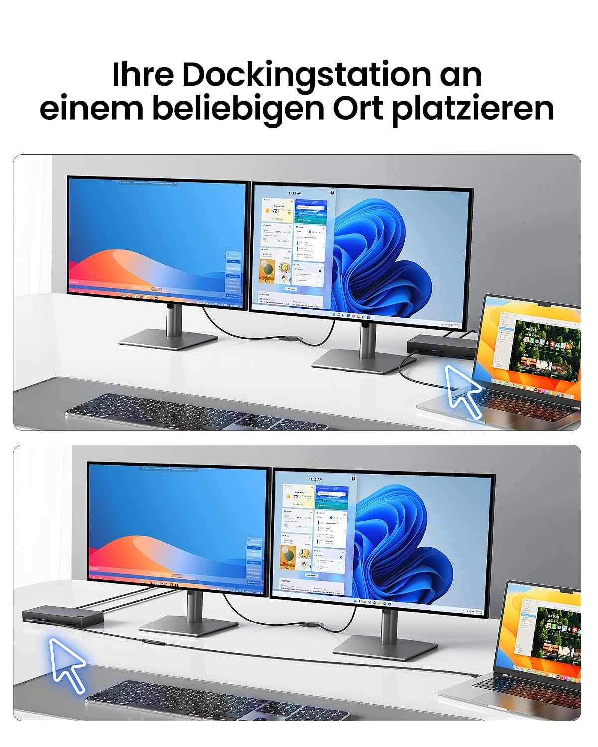 Detalle de Silkland USB4 V2.0 Verlängerungskabel für Thunderbolt 5/4 – 0,5 m, 80 Gbps, 240 W PD