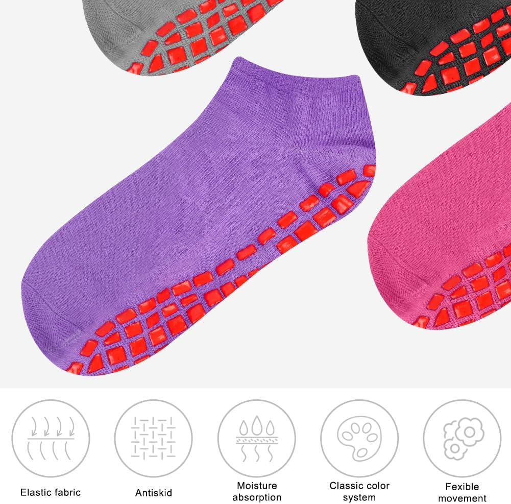 Thumbnail 6 de flintronic Calcetines de yoga 4 pares antideslizantes