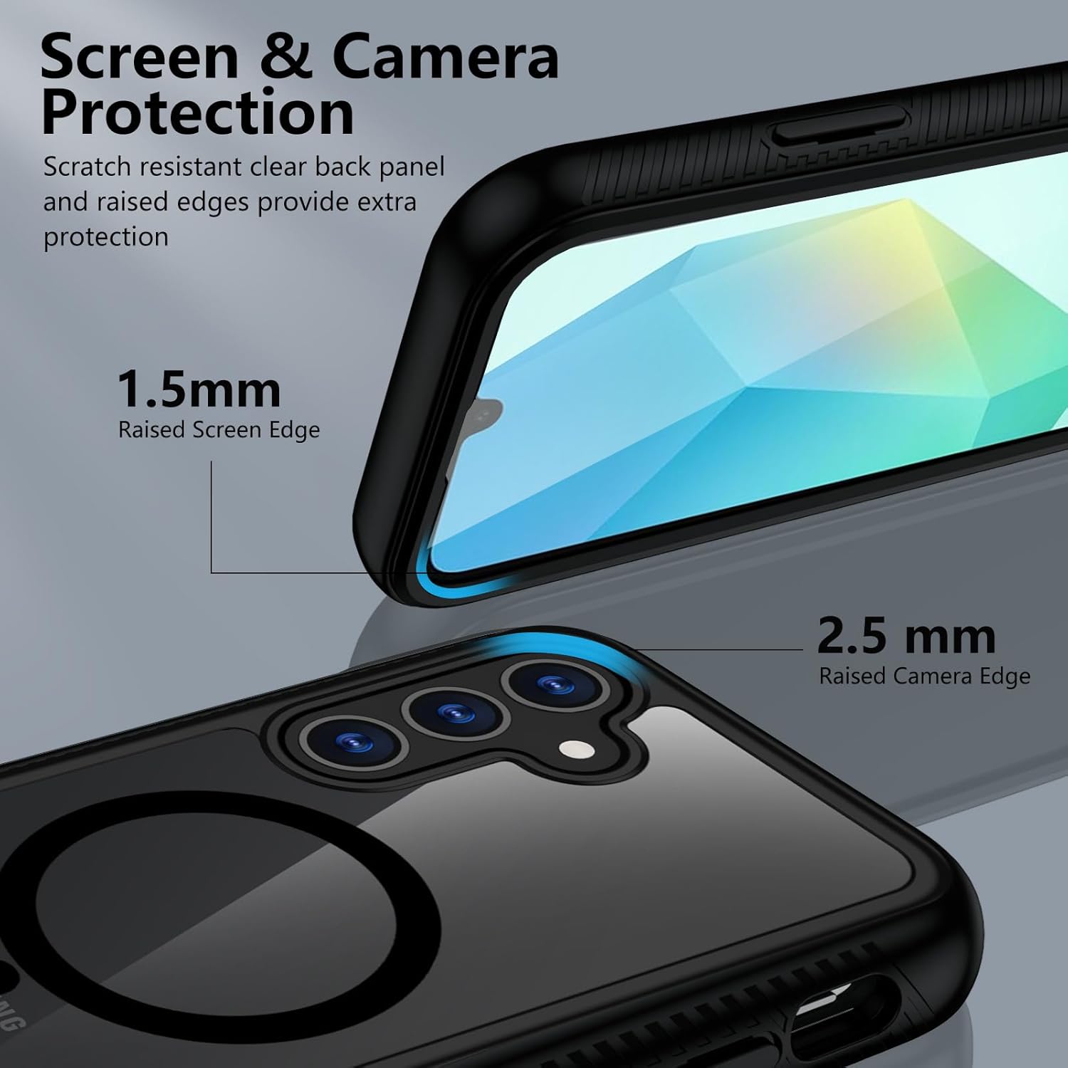 Thumbnail 4 de XTCASE Coque magnétique 360° pour Samsung Galaxy A17/A16/A26 – Protection écran intégrée et antichoc
