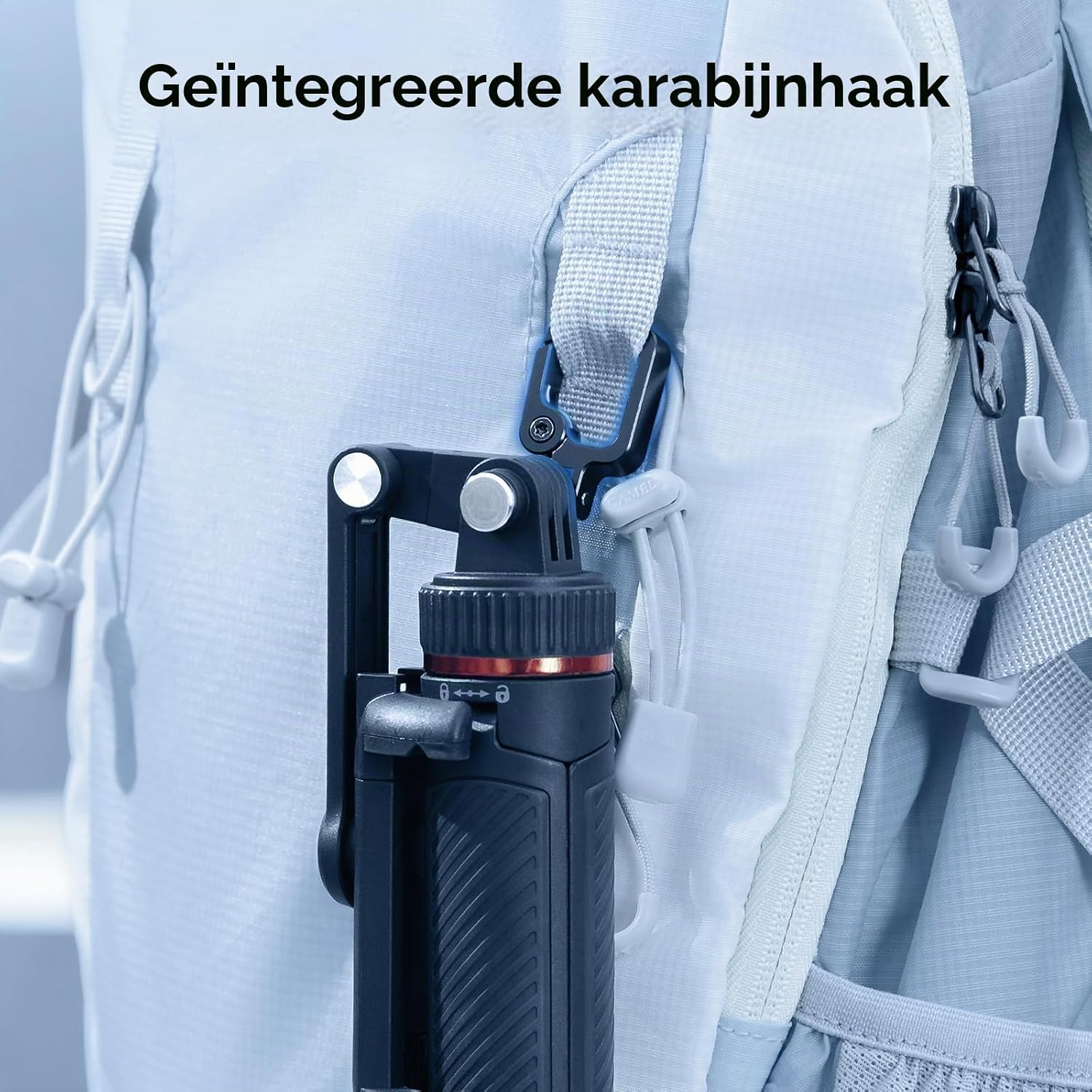 Thumbnail 4 de SMALLRIG VT-17 3-in-1 reisstatief met telefoonhouder en karabijnhaak