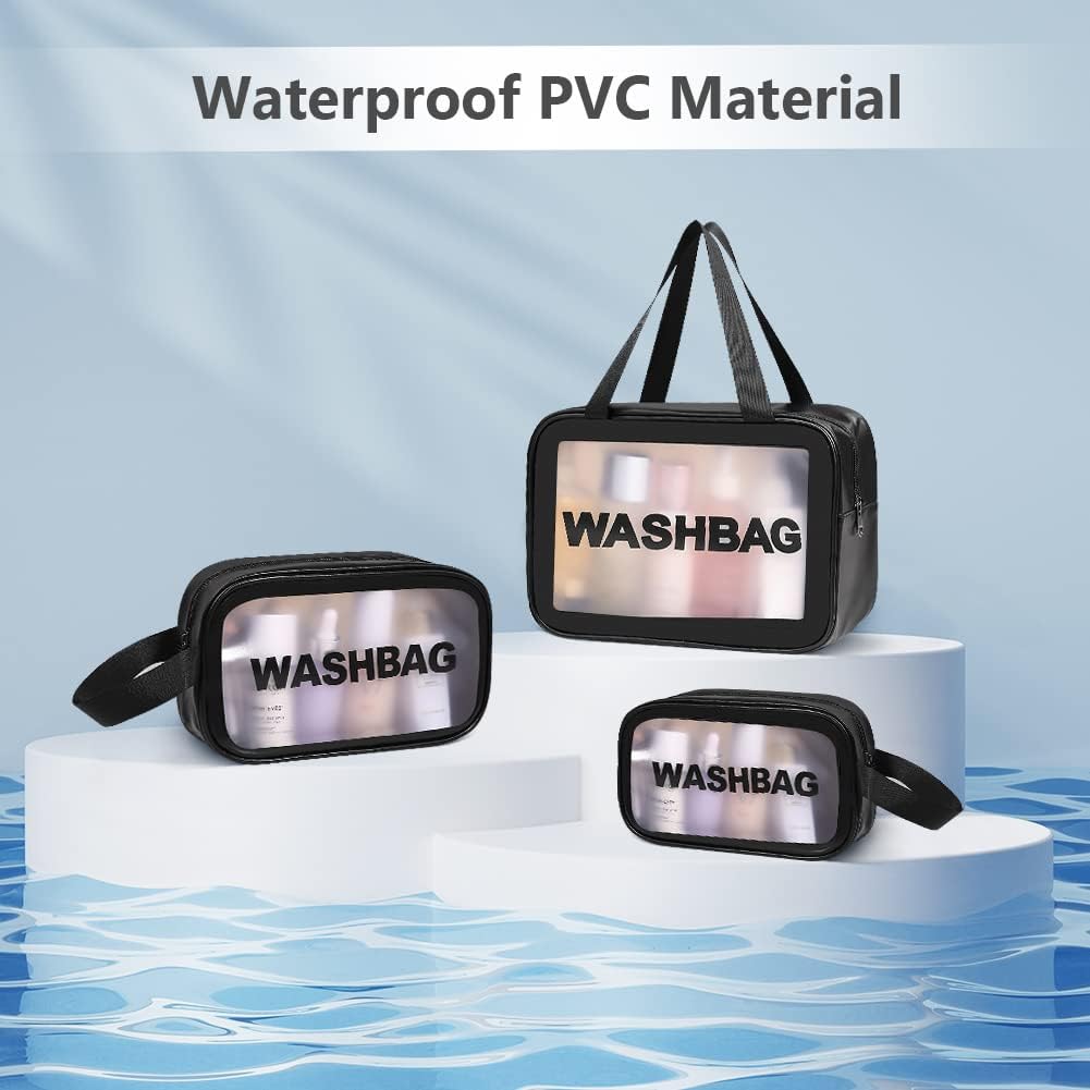 Thumbnail 4 de Aucuu 3PCS Bolsas Neceser Transparente