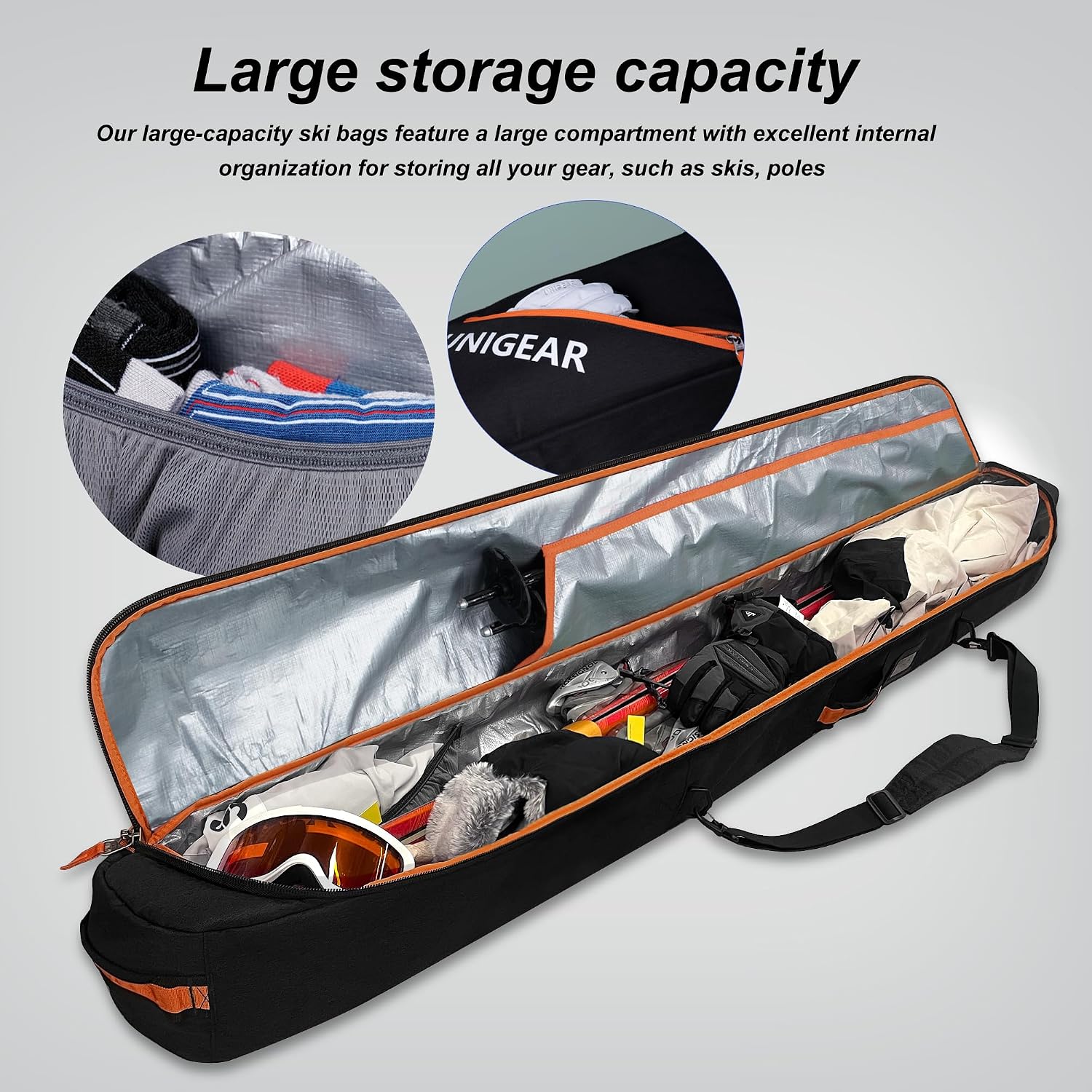 Detalle de Unigear Ski Bag 192 cm