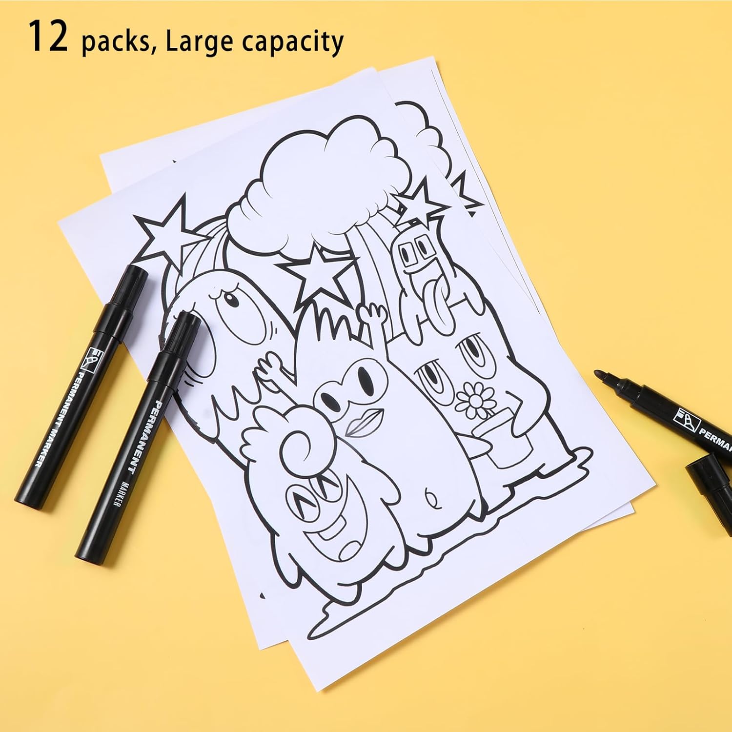 Thumbnail 1 de Diboniur Permanent Marker 12 Stifte 🖊️