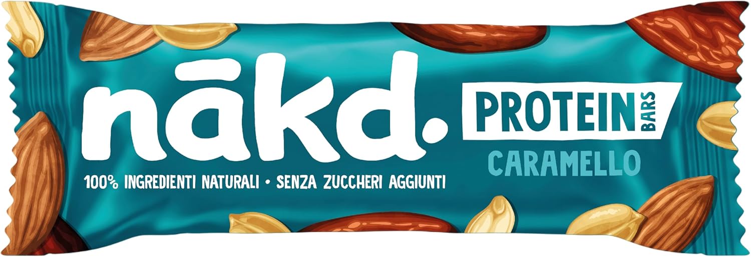 Thumbnail 2 de Nākd. Protein Caramello – Barrette Proteiche vegane 7 g di proteine vegetali, ingredienti naturali