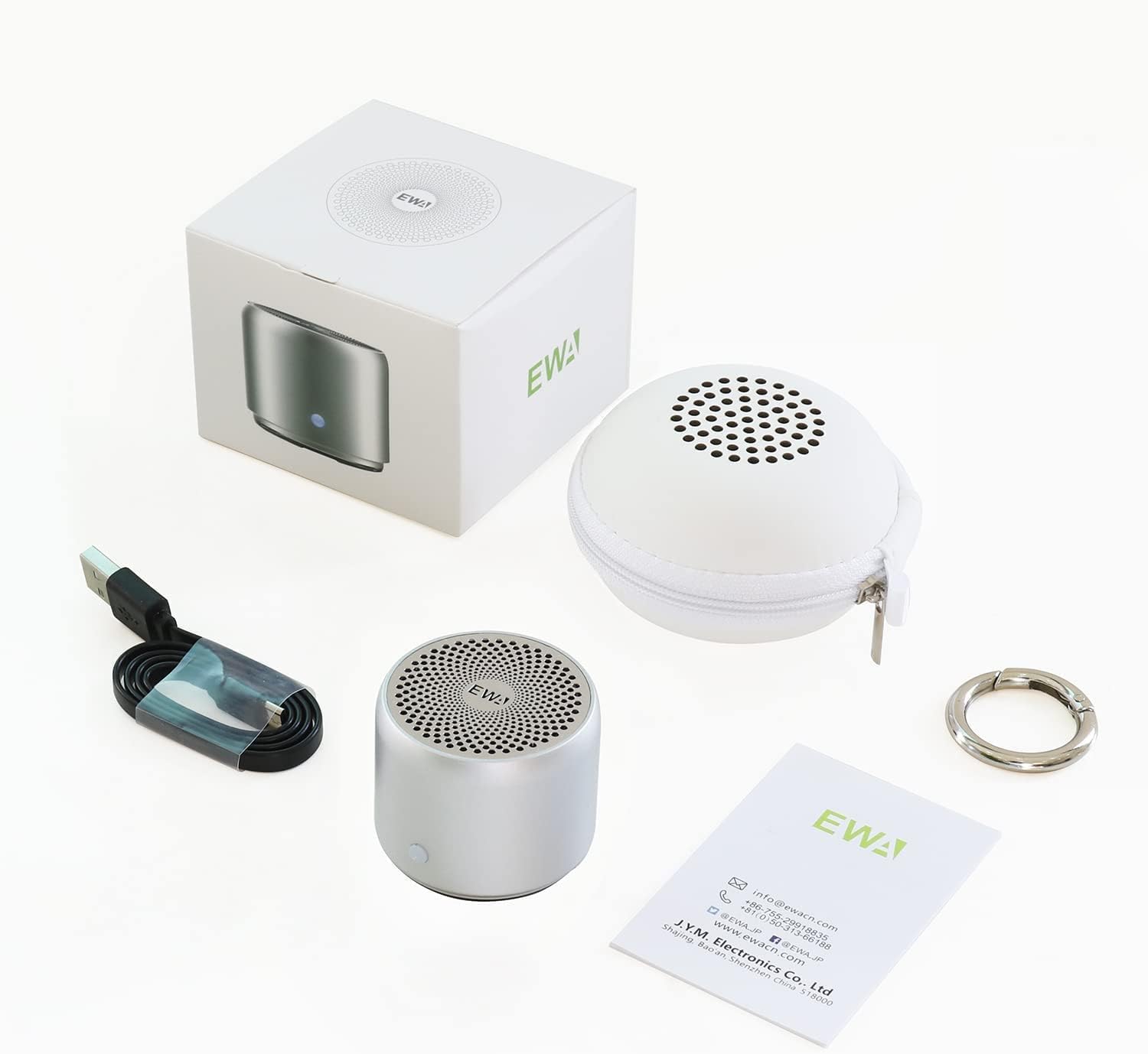 Thumbnail 6 de EWA A106 Bluetooth-Lautsprecher (IP67) – wasserdicht, tragbar mit Bass-Radiatoren und Karabiner