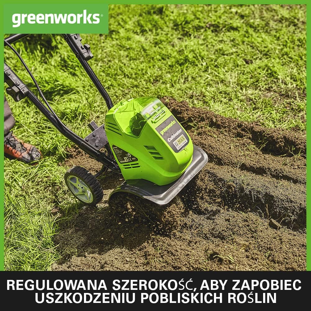 Thumbnail 3 de Greenworks 01-0000027087VT – kultywator akumulatorowy 40 V, szer. 21–25 cm