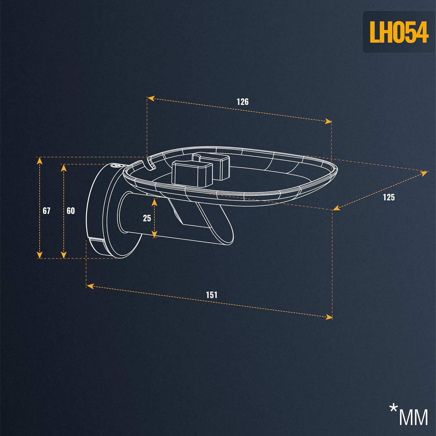 Thumbnail 6 de RICOO LH054 Support mural pour Sonos One 151 mm