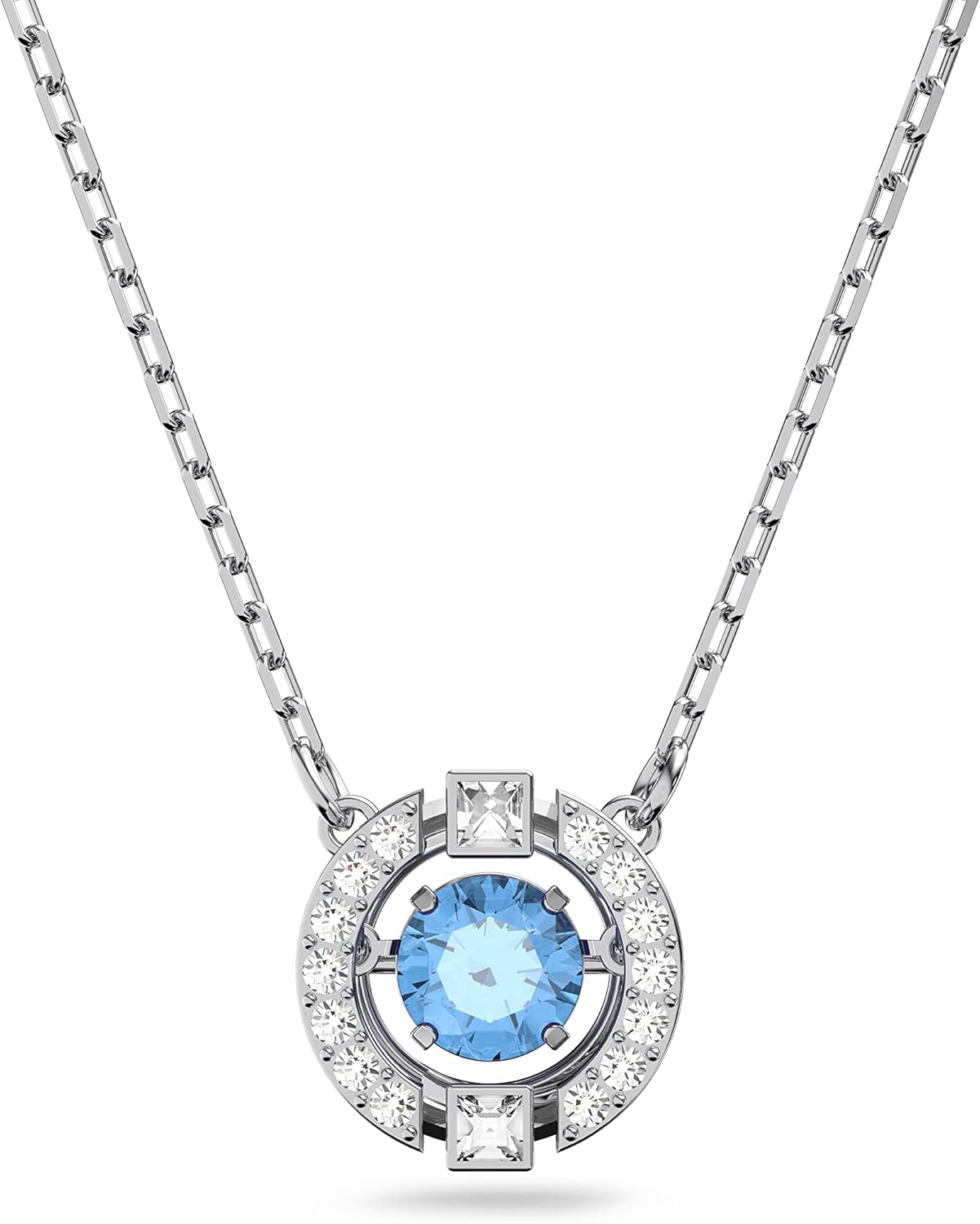 Detalle de Swarovski Collar Sparkling Dance para Mujer 💎 Cristal Azul