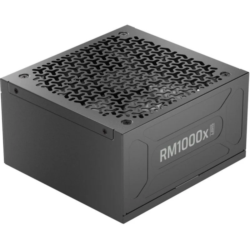 Detalle de Corsair RM1000x Shift: Fuente de alimentación modular 1000W Gold ATX 3.1 con ventilador ajustable