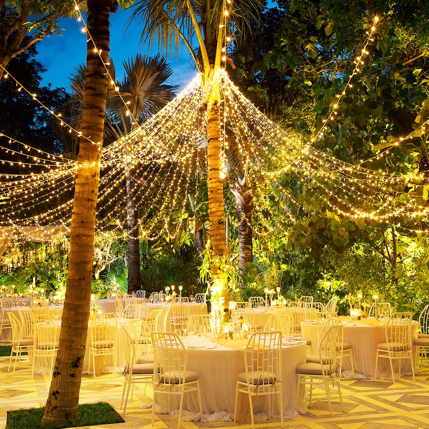 Thumbnail 1 de Quntis CL-A1000C LED String Lights, 83 ft, 1,000 Warm Yellow LEDs