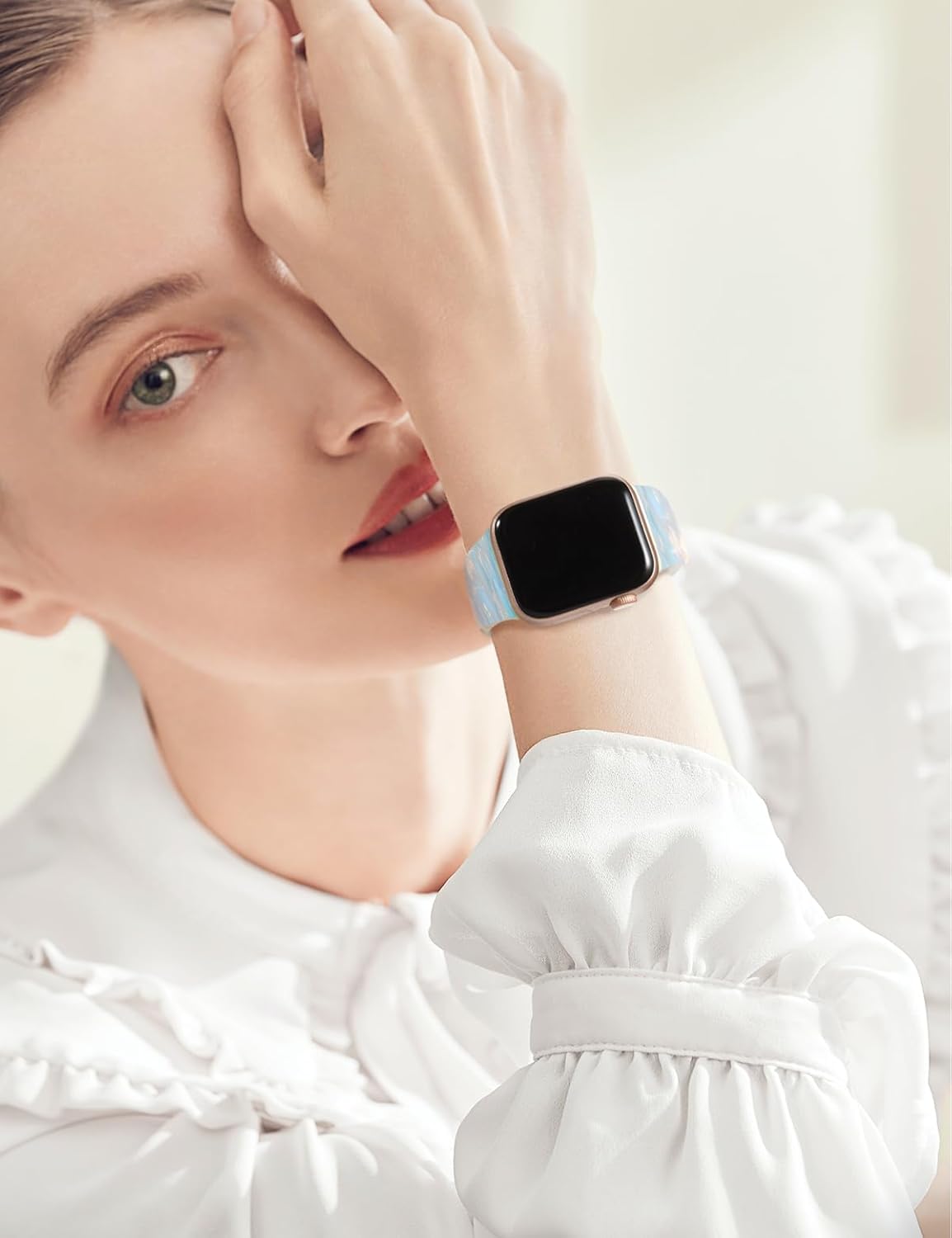 Thumbnail 3 de Vozehui Leopard Print Silicone Strap for Apple Watch 38–46mm – Durable, Adjustable and Stylish