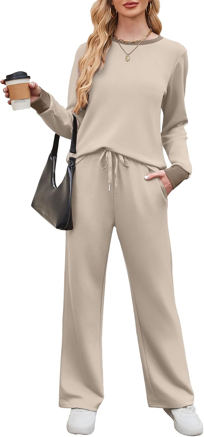 Detalle 2 de WIHOLL Women’s 2-Piece Lounge Set (Sweatsuit Tracksuit) for Travel & Everyday Comfort