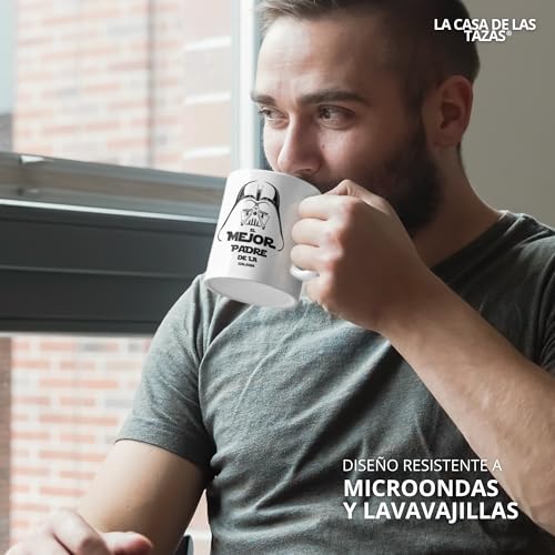 Thumbnail 4 de LA CASA DE LAS TAZAS® Regalos para Papa – Taza Papa original y divertida (Blanco, 330 ml)