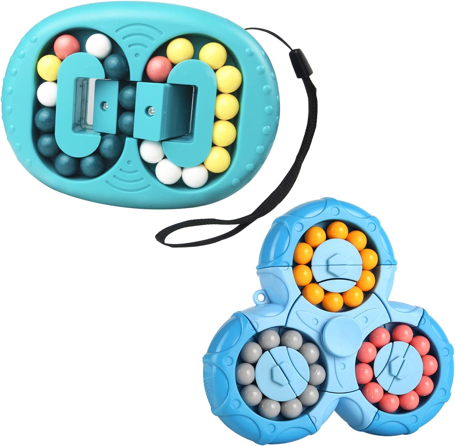 Detalle de EACHHAHA 2 Pieces Magic Beans Set — Rotating Cube Puzzle for Mind, Hands and Focus