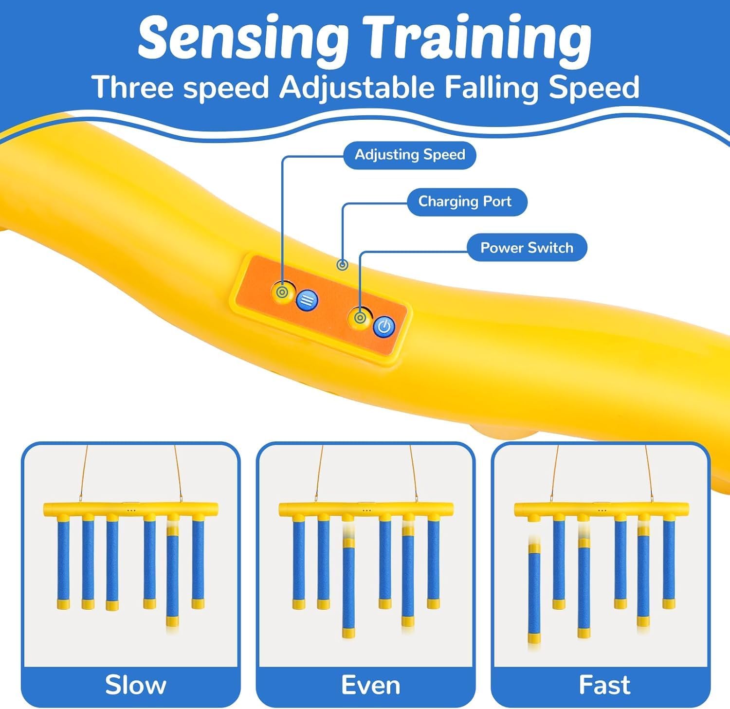 Thumbnail 2 de Catching Sticks Game Hand Speed Challenge Toy (3 Speed Reaction Sticks) for Adults & Kids