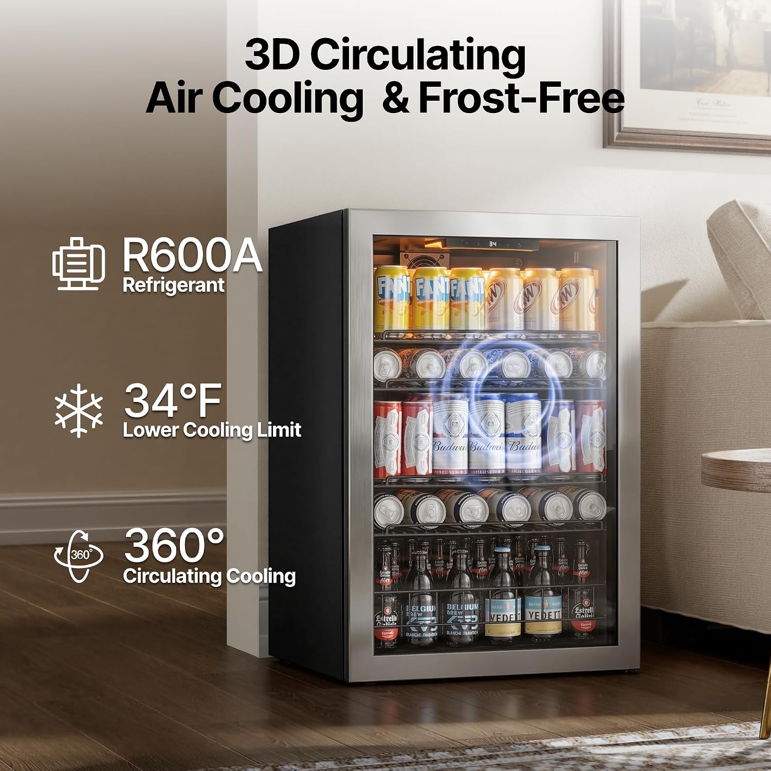 Detalle 2 de Ca'Lefort beverage refrigerator 4.59 cu. ft.