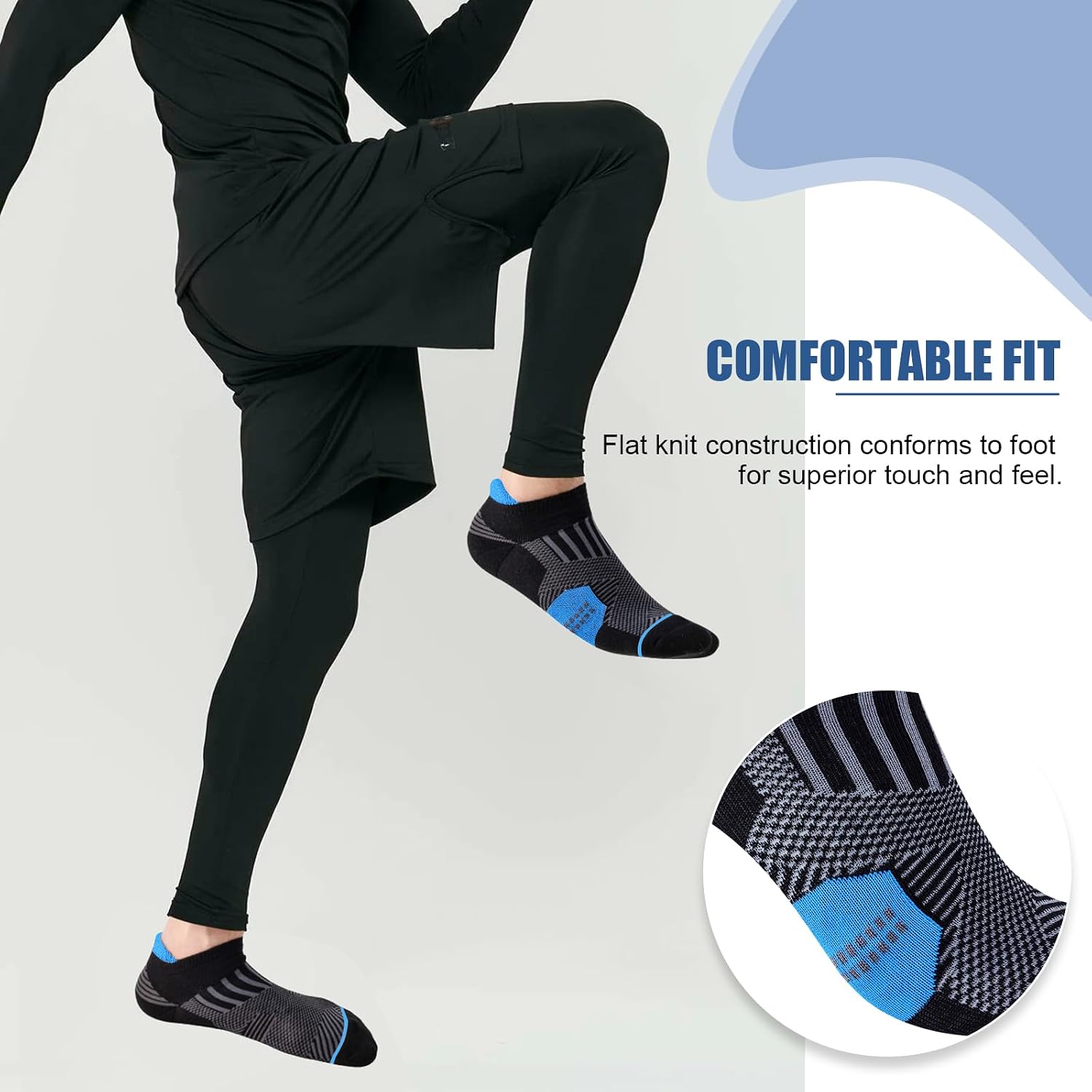 Thumbnail 6 de Niofind Calzini Uomo Corti unisex in cotone traspirante (6 paia)