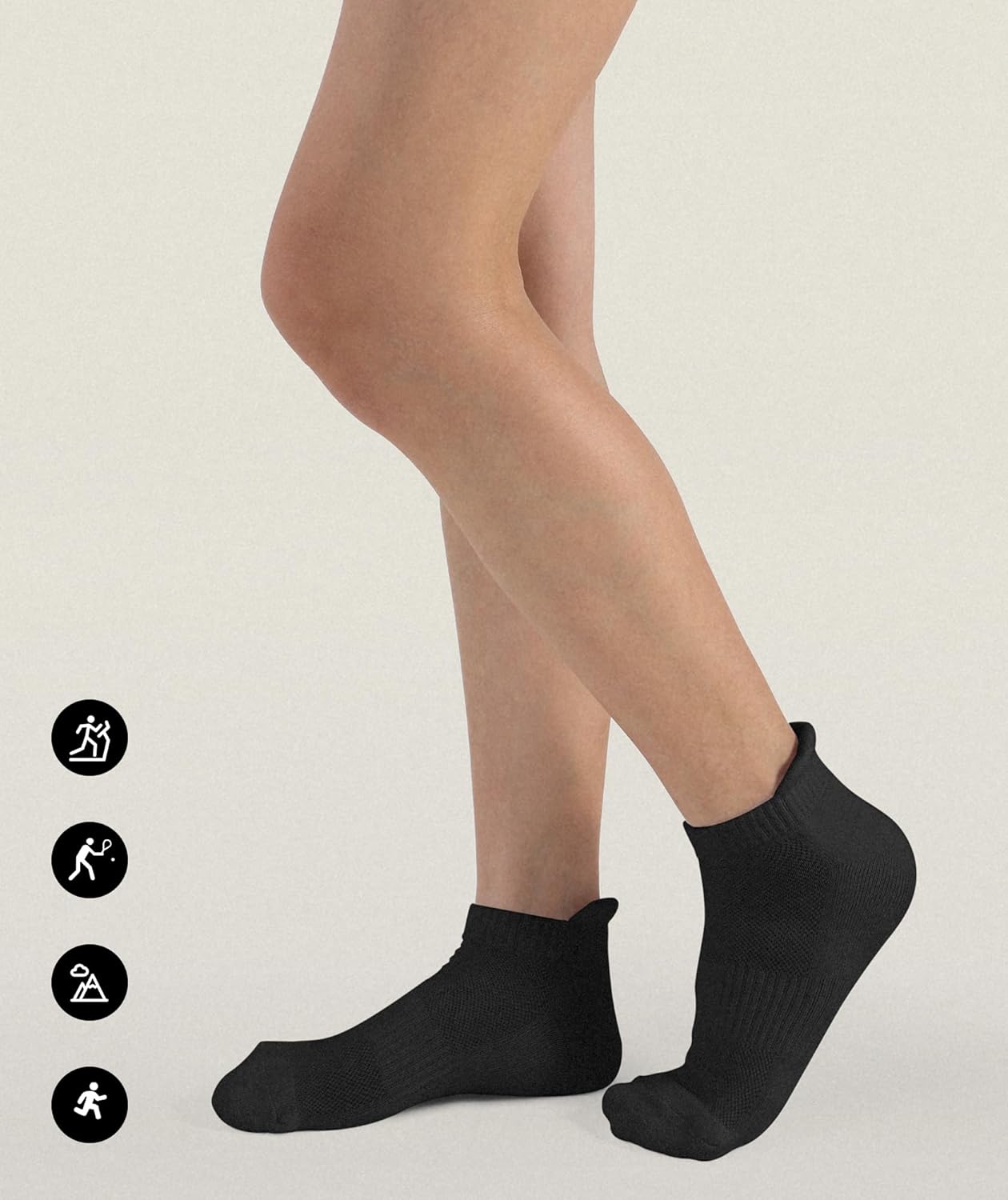 Thumbnail 4 de CLOSEMATE 7 paia calze corte sportive traspiranti uomo donna con supporto arco