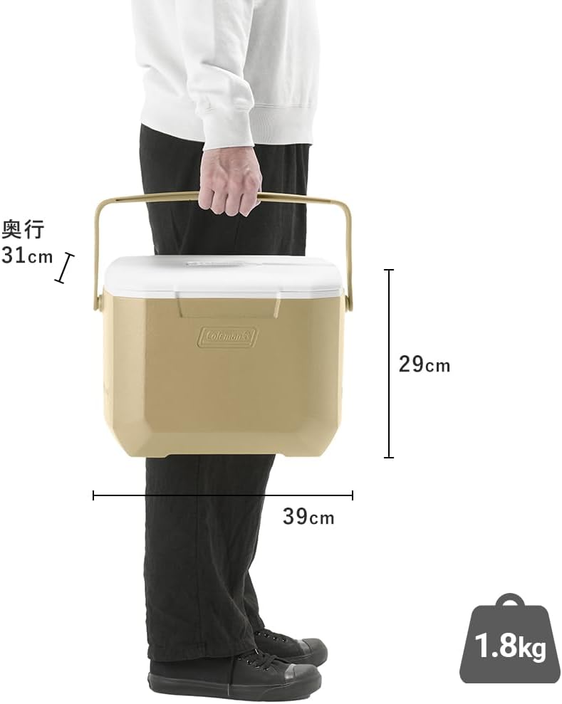 Detalle de Coleman(コールマン) エクスカーションクーラー 16QT クーラーボックス 約15L・保冷力約1日・ベイルハンドル