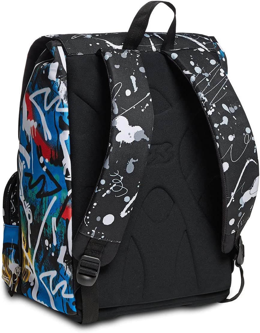 Detalle 2 de Seven Zaino Scuola Estensibile a doppio scomparto Nero/Navybush Boy (28 lt)