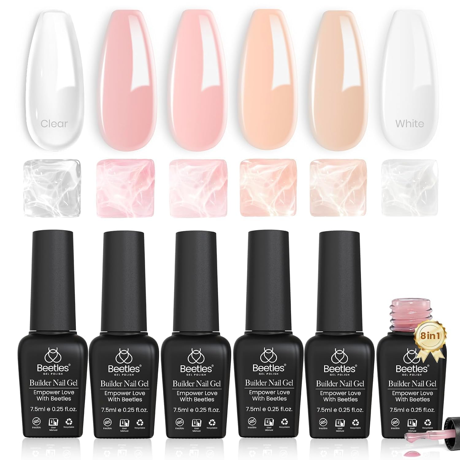 Detalle de Beetles Builder Gel Set 6 Colors ๐