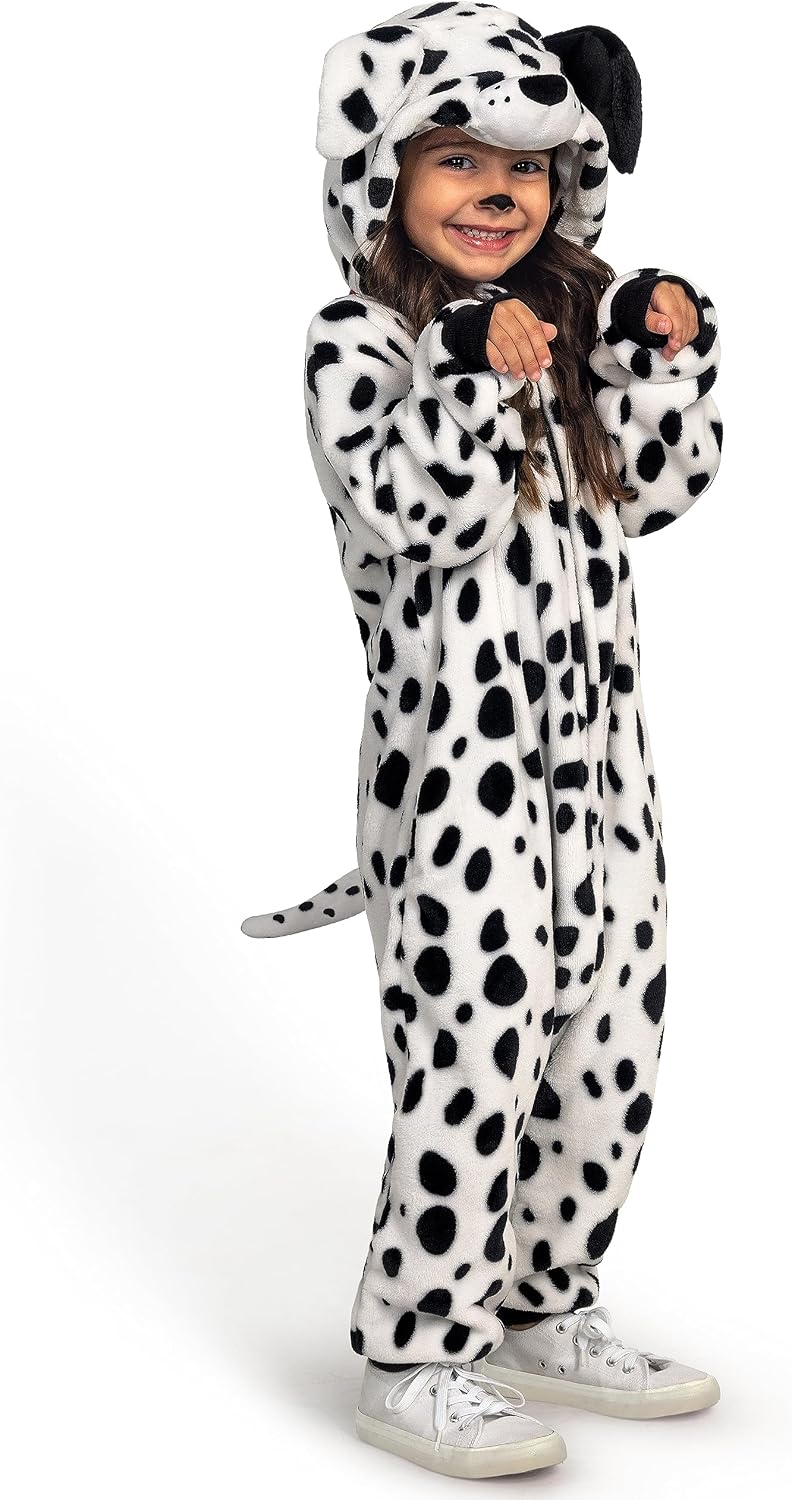 Thumbnail 2 de Spooktacular Creations Kids' Dalmatian Costume Jumpsuit, Hooded Polyester Flannel